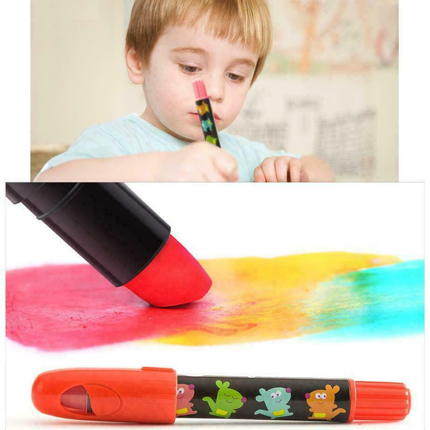 Jar Meló Silky Washable Crayon, Baby Roo 24 Colours 3 Years + Non-Toxic Ink Play