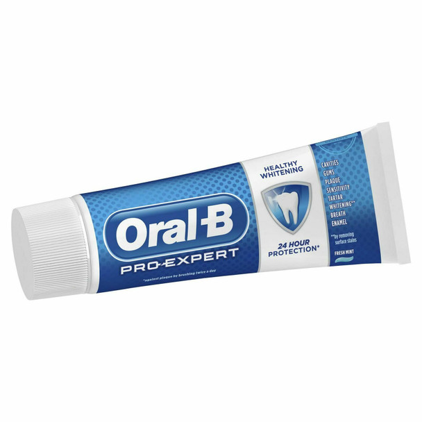 Oral-B Pro Expert Healthy White Fluoride Toothpaste Whitening Mint Sugar Shield