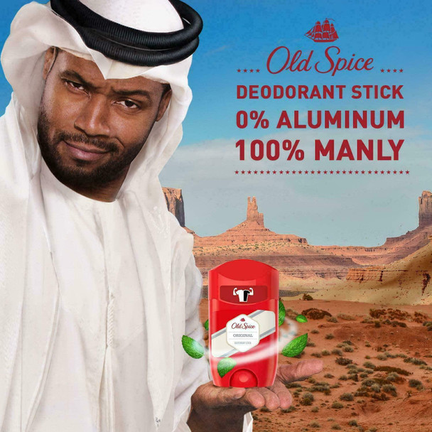 6 x Old Spice Original Deodorant Stick Men Oriental/Gentle Scented, 50ml Bottle