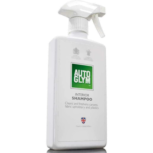 Autoglym Car Interior Shampoo 500ml, Spray Bottle, Fabric Seat Floor Mat, Valet