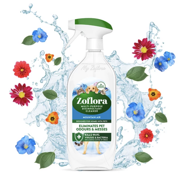 Zoflora Multipurpose Disinfectant Cleaner 800ml Fresh Mountain Air Trigger Spray