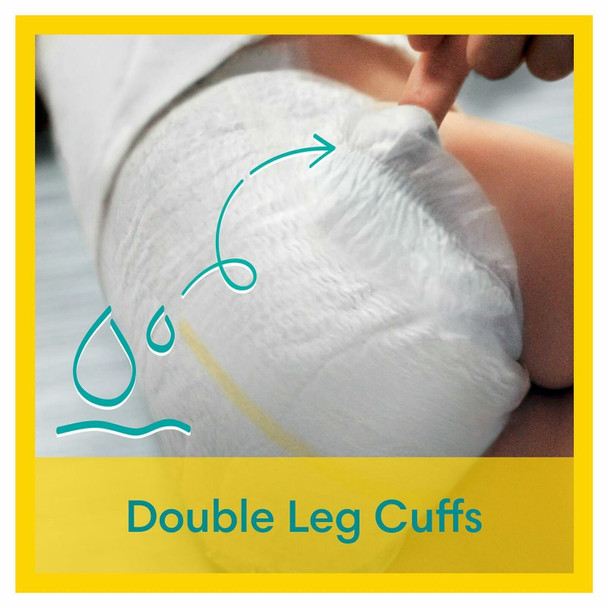 Pampers New Baby Size 2 Nappies, Jumbo - 76 Pack - Soft Comfort & Quick Dry Core