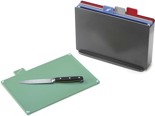 Joseph Joseph Index Chopping Board Set Coast, Graphite & Multicoloured, 20x30 cm