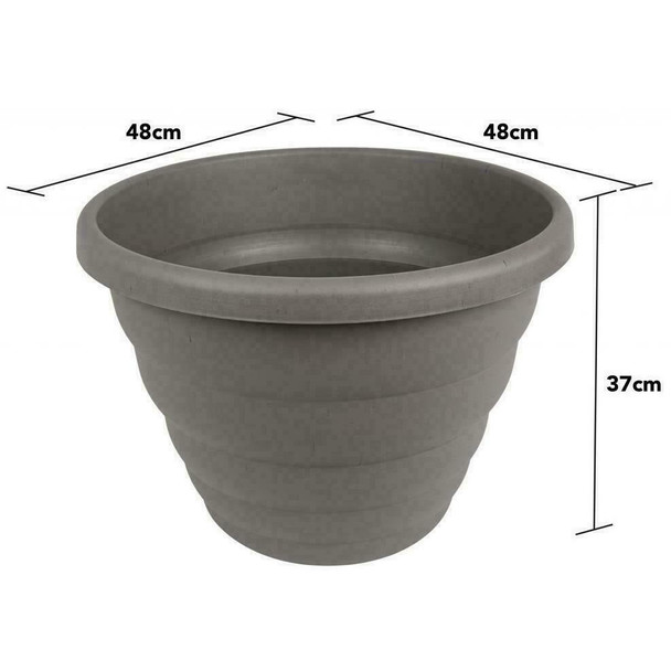 Wham Grey Beehive Round Upcycled Planter 48cm