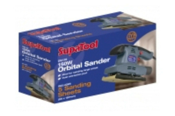 SupaTool Orbital Sander Soft Grip Handle 135w 321780