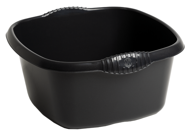 39 CM High Grade Plastic Midnight Greyish Rectangular Washing Up Bowl, Basin Sink Tidy Organizer, Multipurpose Basin Mixing Washing Up Bowl Great for Home and Kitchen