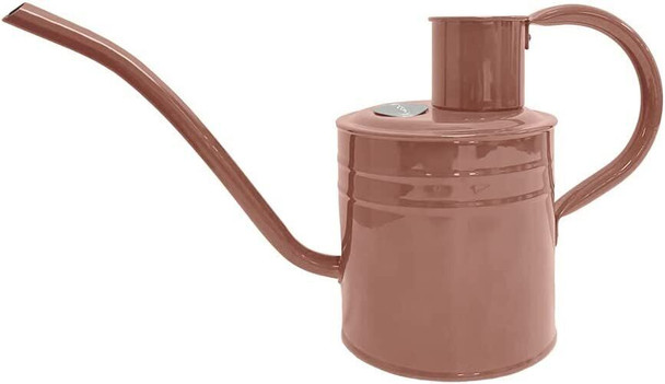 Kent & Stowe 1L Indoor Watering Can in Blush Pink, Rust-Resistant Galvanised Watering Can with Handle and Long Spout, Classic All Year Round Garden Tools Made from Steel