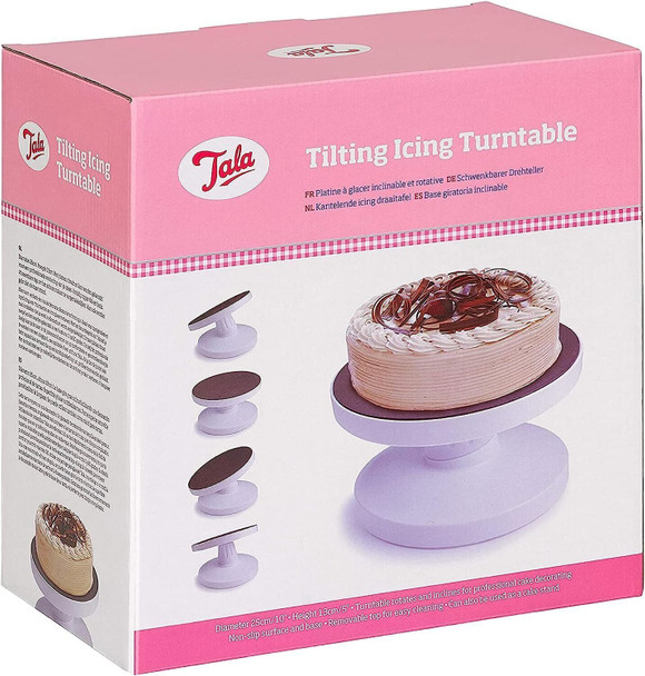 Tala Cake Decorating Icing Turntable 0 & 20 Degrees Tilting Display Stand