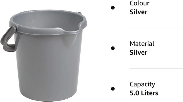 Casa 5L Bucket Silver - 16875