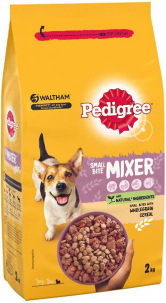 Pedigree Small Bite Mixer Dog Food, 2kg, 1