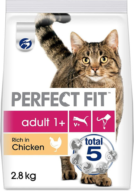 Perfect Fit Advanced Nutrition for Adult Cats 1+ with Chicken, 2.8Kg