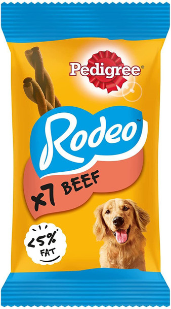 Pedigree Rodeo Dog Treats with Beef,123 g (Pack of 1)