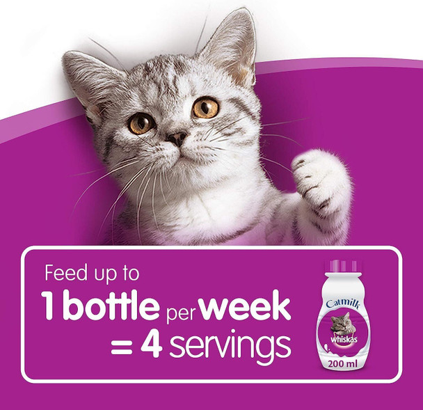 Whiskas Cat Milk - Complementary Cat Food - 15 x 200 ml