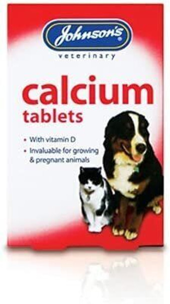 6 x Johnsons Calcium Vitamin D & Phosphorus Tablets for Cats & Dogs 30g
