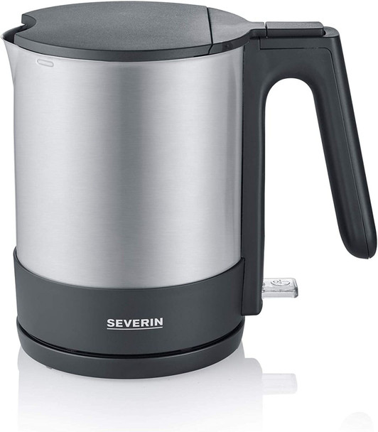 SEVERIN WK 3409 Kettle 2200 Plastic 1.7 Litres Brushed Stainless Steel Black