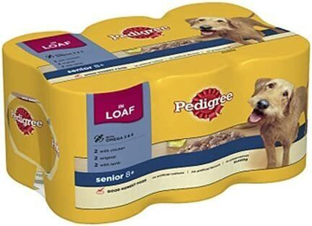 Pedigree Can in Loaf Senior 6 x 400g (Bulk deal of 4) 9600g