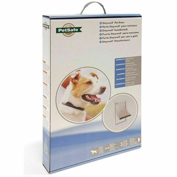 Petsafe Door for pets, 640 up to 45 kg. Colour: white. Material: aluminium