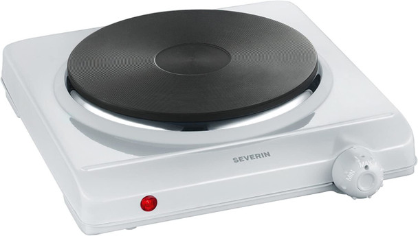 Severin Table Stove with 1500 W of Power KP 1091, Stainless Steel, White Colour
