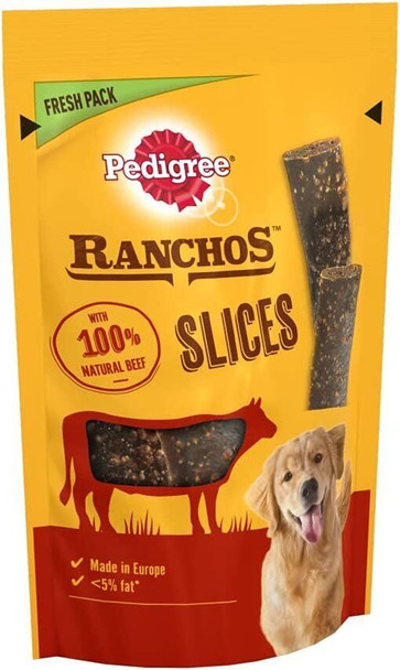 Pedigree Ranchos Adult Dog Treats Beef 4 Slices 60g