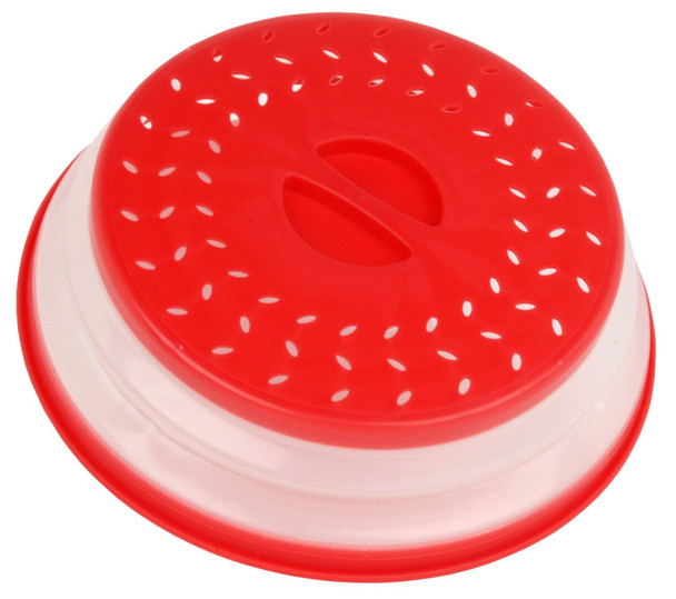 Heat Eat NS450 Microwave Plate Cover/Colander/Strainer, Red Or Blue, 27cm