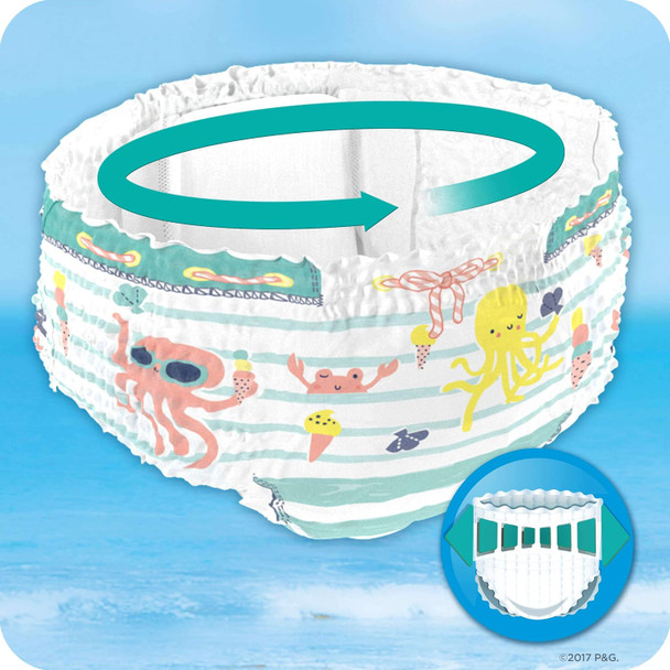 Pampers Splashers Disposable Swim Nappies Size 3-4 (6-11 kg) for Optimal Protection in The Water, 12 Layers