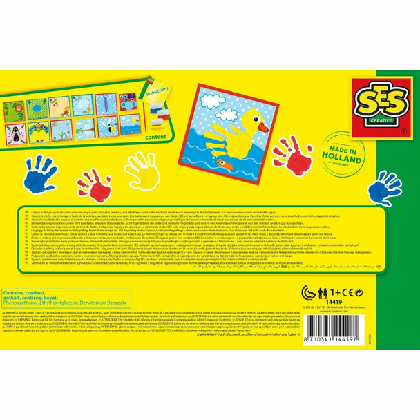 SES Creative My First Work Of Art, Activity Set - Finger Paints - Ages 1-4 Years