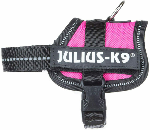 Trixie Julius-K9 Powerharness Dog Harness 3XS/Baby 1: 26–36 cm/18 mm, Fuchsia