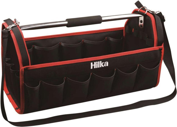 Hilka Tools 77600150 20-Inch Tool Caddy - Black/Red