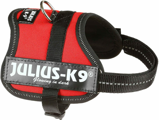 Trixie Julius-K9 IDC Powerharness Dog Harness 2XS/Baby 2, 33–45 cm/18 mm, Red