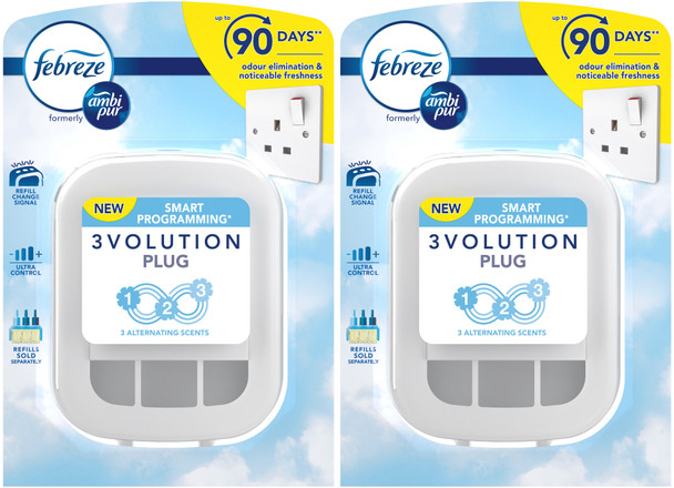 Ambi Pur 3Volution Air Freshener - 1 Plug-in Diffuser (3Volution X 2 Packs)