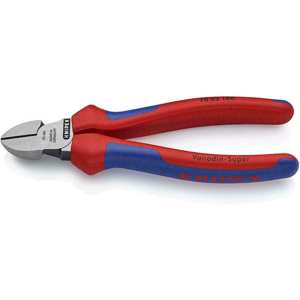 Knipex Precise Diagonal Wire Cutter Nipper, Chrome Vanadium Steel, Grips - 160mm