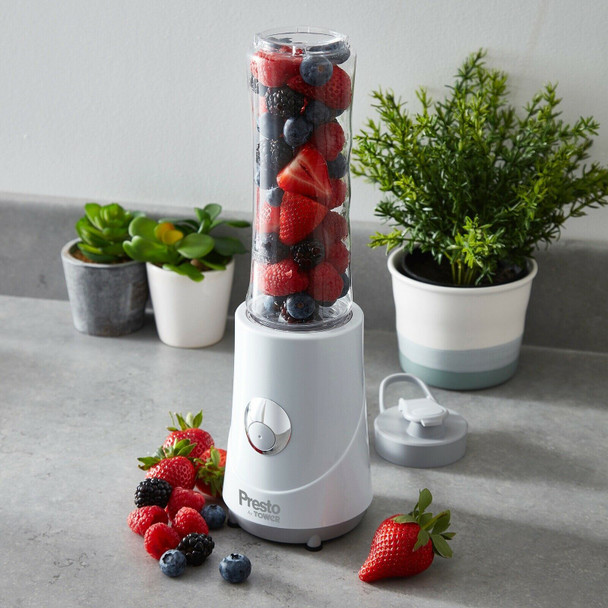 Tower Presto 260W One Touch Personal Blender with 400ml Bottle & Anti-spill Lid