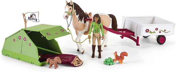 Schleich 42533 Horse Club Sarah's Camping Adventure, Mix,24.5 x 6.6 x 19 cm