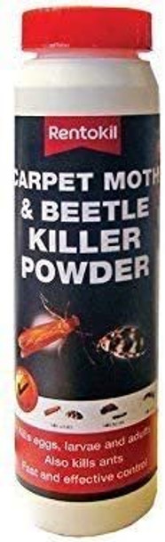 3xRentokil PSC49 Carpet Moth and Beetle Killer Powder