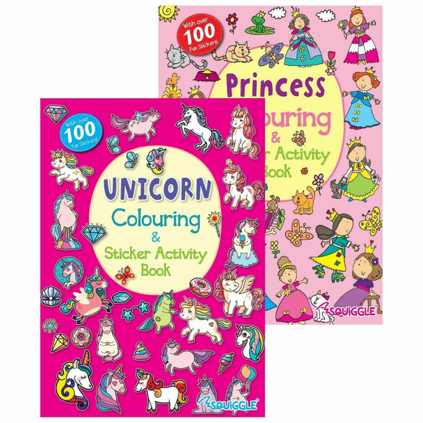 2 PACK FAIRY/PRINCESS STICKER BOOKS