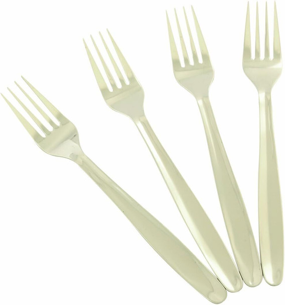 Chef Aid Dinner Forks Stainless Steel Silver Dinner Table Cutlery Set of 4