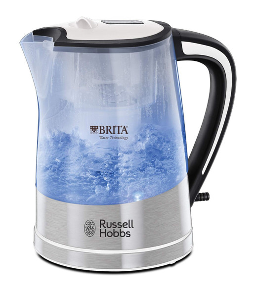 Russell Hobbs 22851 Brita Filter Purity Electric Kettle, Illuminating Filter Kettle with Brita Maxtra+ Cartridge Included, 3000 W, 1.5 Litre, Plastic