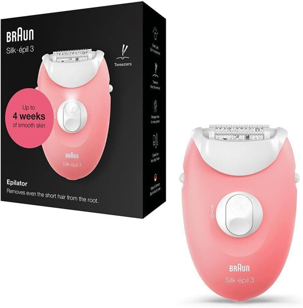 Silk-epil Epilators by Braun 3 3-176 Rechargeable Battery Charger Pink/White