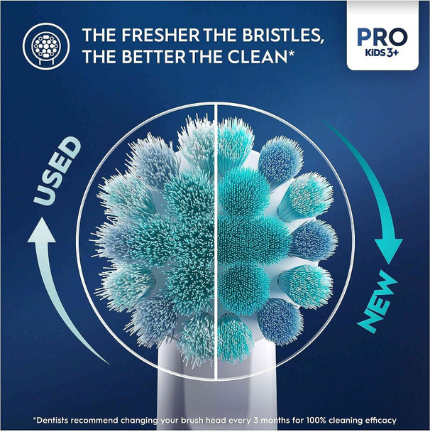 Oral-B Pro Kids Electric Toothbrush Spiderman Brush Head & 2 Modes Age 3 Years +