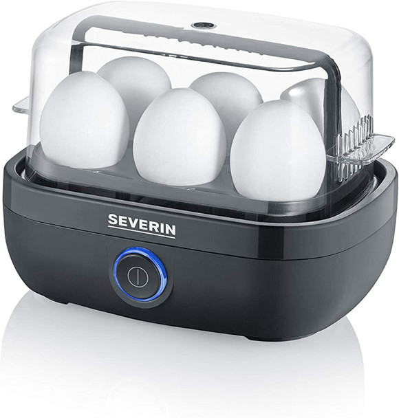 Severin EK 3165 Egg Cooker & Measuring Cup, up to 6 Eggs (S-XL)