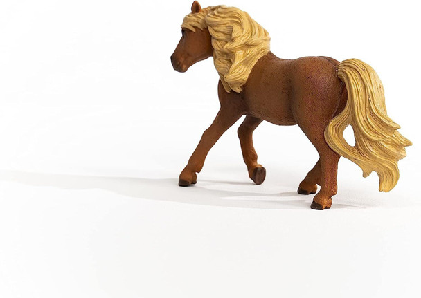 Schleich 13943 Icelandic Pony Stallion Horse Club Toy Figurine for Children 5-12 Years