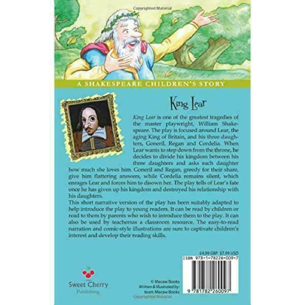 King Lear: A Shakespeare Children's Story (Easy Classics) (Sweet Cherry Easy Classics)
