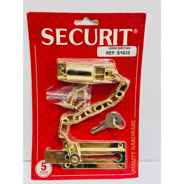 Securit Locking Door Chain - CP 110mm