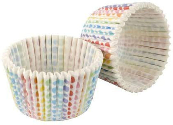 Tala Traditional Rainbow Dots Printed Cup Cake Cases 32 Pieces (Pack of 2)