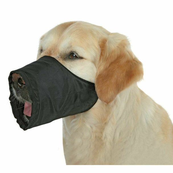 Trixie Polyester Dog Muzzle (S-M) (Black)