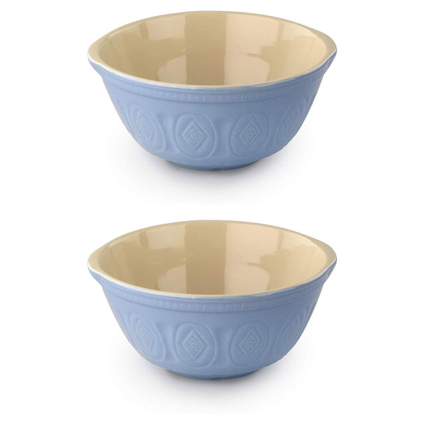 Tala Originals Classic Design Stoneware Mixing Bowl 32cm Blue (Pack of 2)