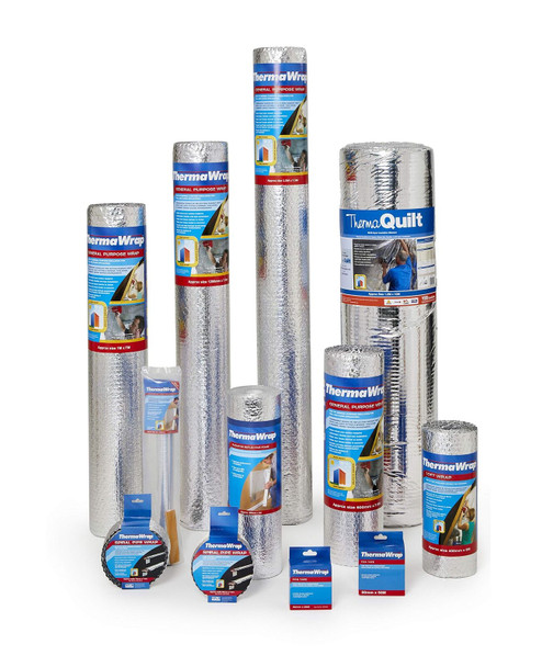 Thermawrap 20m x 50mm x 20 x 30m Foil Tape Acrylic Based Adhesive to Ensure Strong Watertight Bond