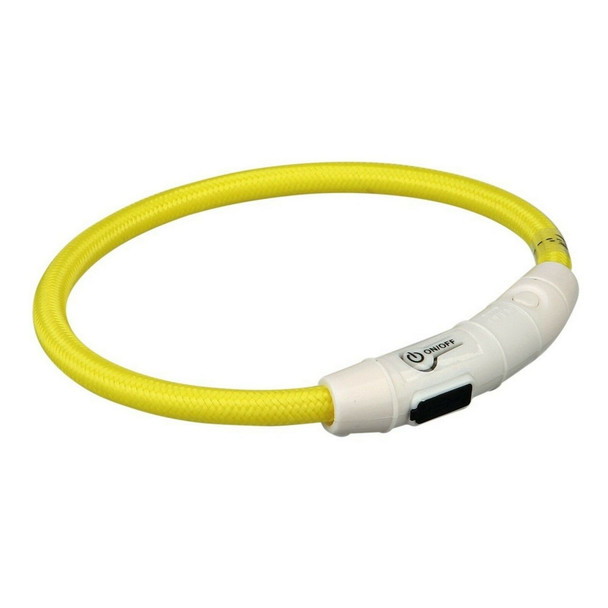 Trixie Flashing Light Ring USB XS - S (35 cm/diameter 7 mm), Orange