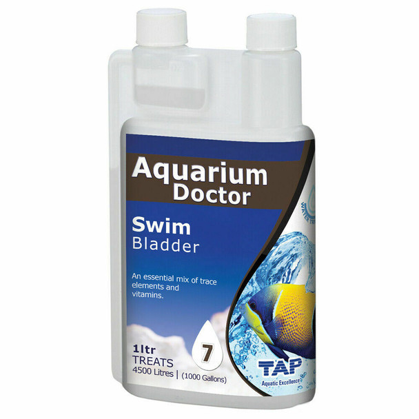 TAP Aquarium Doctor Swimbladder Control, Water Treatment Helps Fish Swim 1 Litre