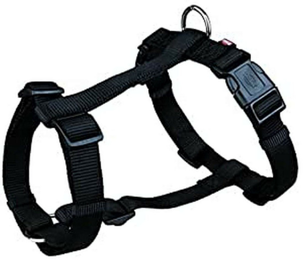 Trixie 20341 Premium H-Harness M-L:52-75 cm/20 mm Black